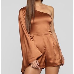NWT never used Fashion Nova One Shoulder Romper